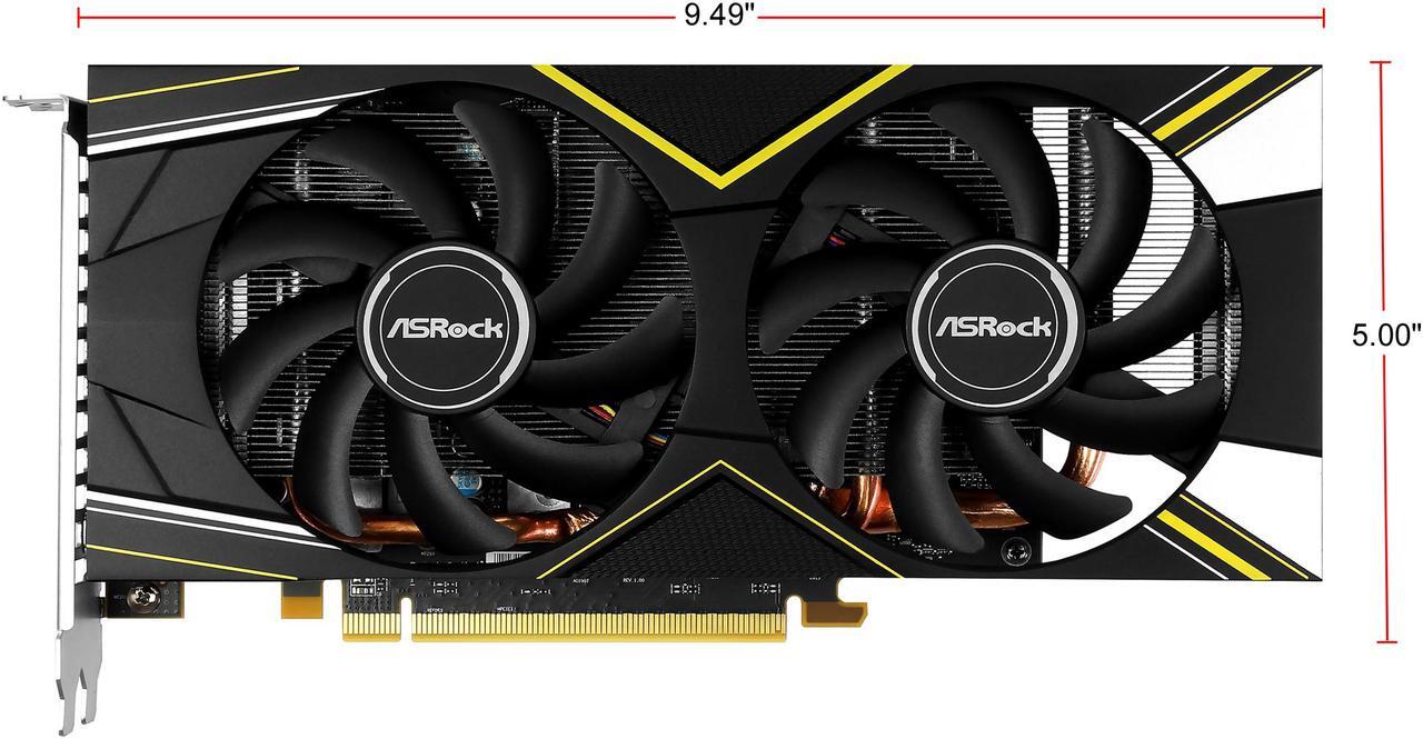 Alt view image 3 of 7 - ASRock Challenger D Radeon RX 5500 XT 4GB GDDR6 PCI Express 4.0 x8 Graphics Card RX5500XT CLD 4GO