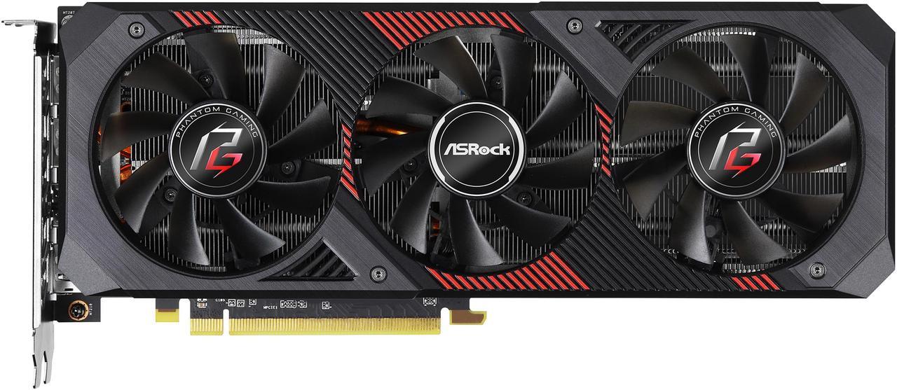 ASRock Phantom Gaming D3 Radeon RX 5600 XT RX5600XT PGD3 6GO 6GB (14Gbps) 192-Bit GDDR6 PCI Express 4.0 x16 HDCP Ready Video Card