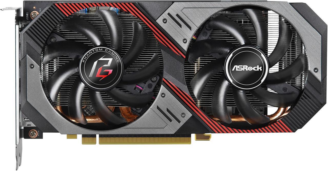 ASRock Phantom Gaming D2 Radeon RX 5600 XT RX5600XT PGD2 6GO 6GB (14Gbps) 192-Bit GDDR6 PCI Express 4.0 x16 HDCP Ready Video Card