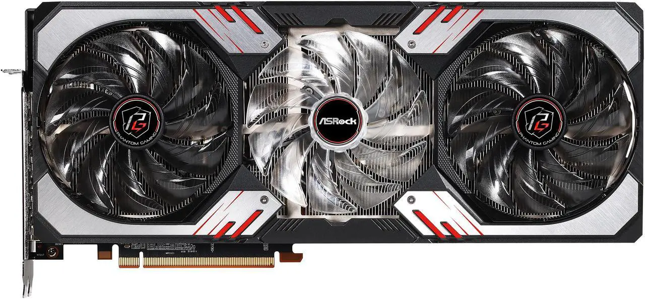 Alt view image 3 of 12 - ASRock Radeon RX 6800 XT Phantom Gaming Graphics Card with 16GB GDDR6, AMD RDNA 2 (RX6800XT PGD 16GO)