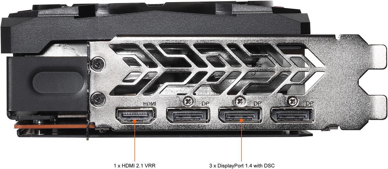 Alt view image 5 of 7 - ASRock Radeon RX 6900 XT PHANTOM GAMING D Graphics Card 16GB GDDR6, AMD RDNA2 (RX6900XT PGD 16GO)