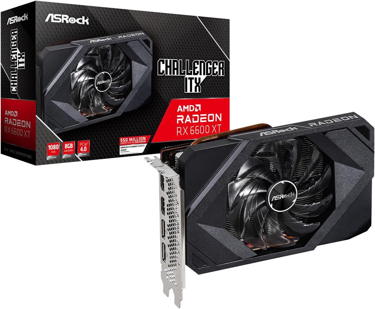 Alt view image 11 of 11 - ASRock Challenger ITX Radeon RX 6600 XT 8GB GDDR6 PCI Express 4.0 Video Card RX6600XT CLI 8G
