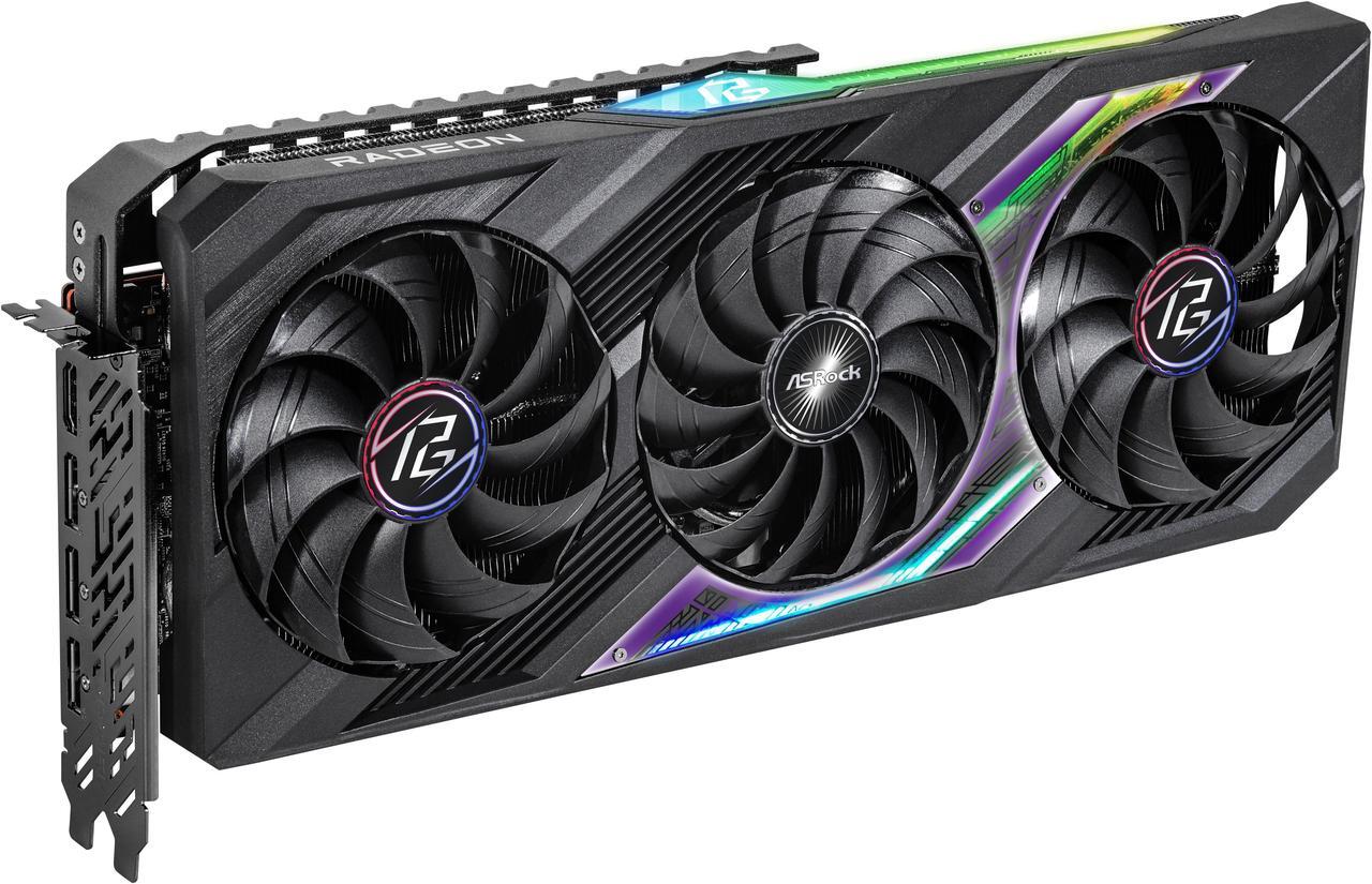 Alt view image 3 of 10 - ASRock Phantom Gaming Radeon RX 7800 XT 16GB GDDR6 PCI Express 4.0 x16 ATX Graphics Card RX7800XT PG 16GO