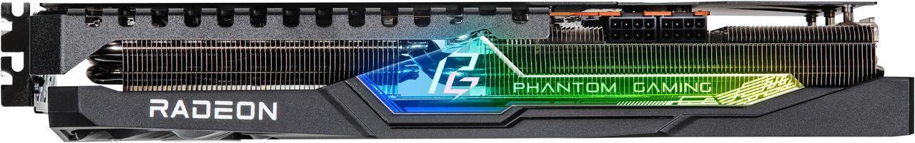 Alt view image 8 of 10 - ASRock Phantom Gaming Radeon RX 7800 XT 16GB GDDR6 PCI Express 4.0 x16 ATX Graphics Card RX7800XT PG 16GO