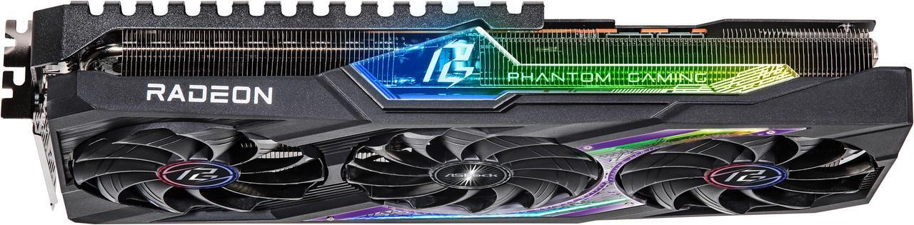 Alt view image 9 of 10 - ASRock Phantom Gaming Radeon RX 7800 XT 16GB GDDR6 PCI Express 4.0 x16 ATX Graphics Card RX7800XT PG 16GO