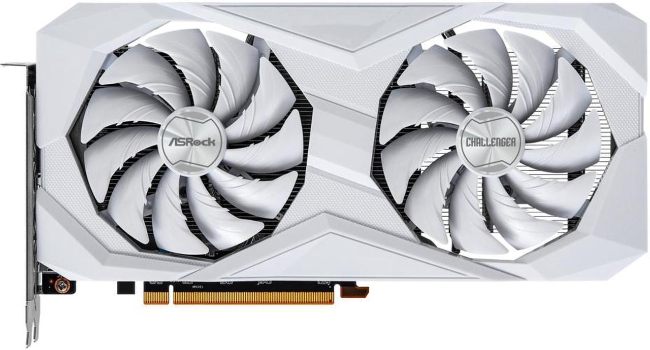 ASRock Radeon RX 6600 Challenger White 8GB GDDR6 PCI Express 4.0 Video Card RX6600 CLW 8G