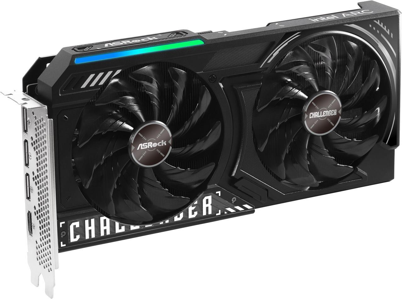 Alt view image 3 of 13 - ASRock Challenger Arc B580 12GB GDDR6 PCI Express 4.0 x8 ATX Graphics Card B580 CL 12GO