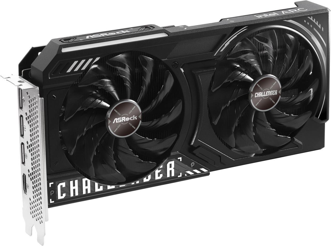 Alt view image 4 of 13 - ASRock Challenger Arc B580 12GB GDDR6 PCI Express 4.0 x8 ATX Graphics Card B580 CL 12GO
