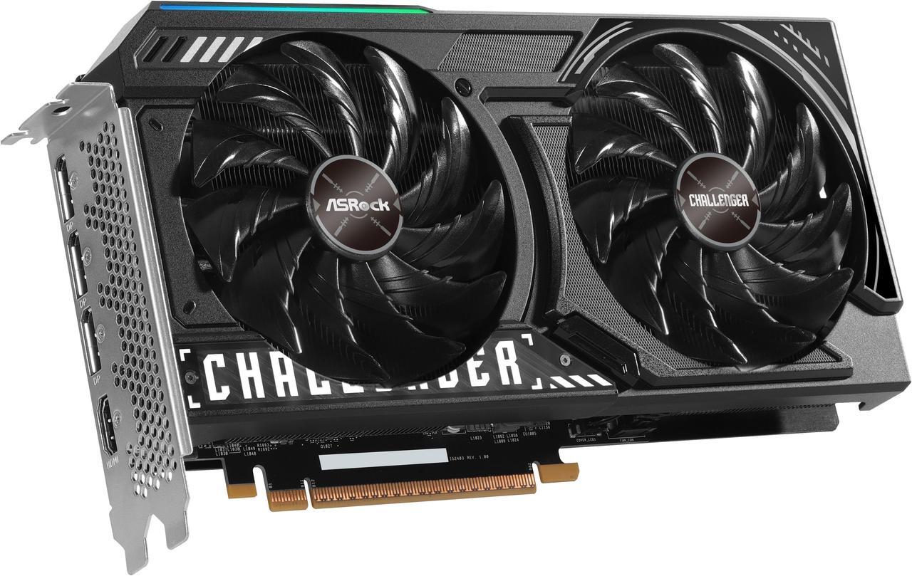 Alt view image 9 of 13 - ASRock Challenger Arc B580 12GB GDDR6 PCI Express 4.0 x8 ATX Graphics Card B580 CL 12GO