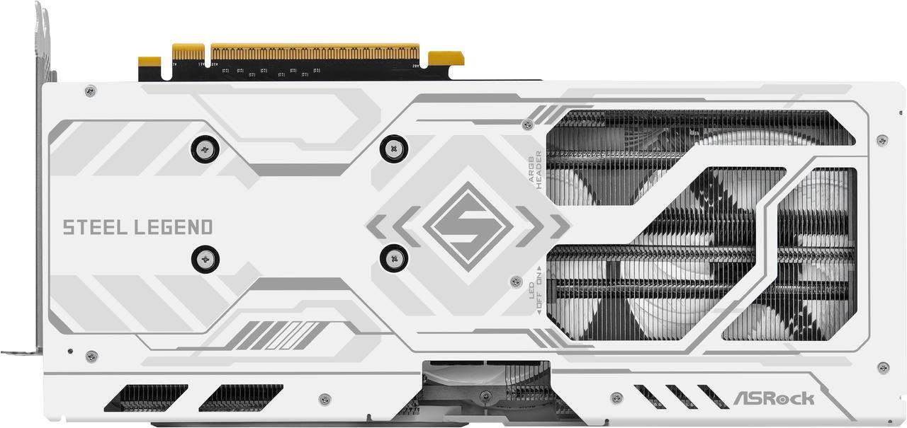 Alt view image 3 of 9 - ASRock STEEL LEGEND Arc B580 12GB GDDR6 PCI Express 4.0 x8 ATX Graphics Card B580 SL 12GO