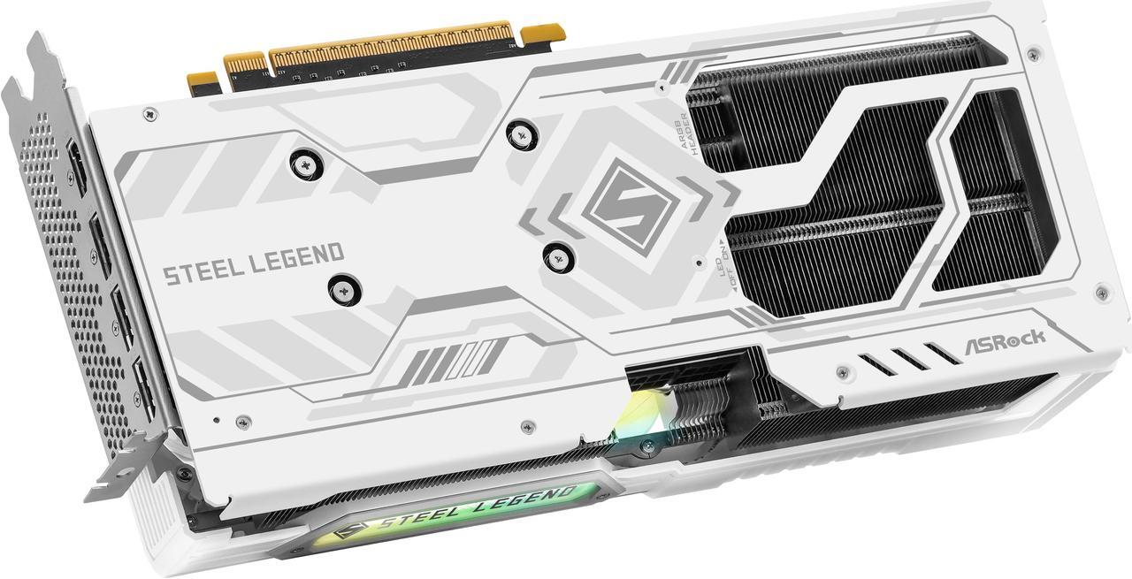 Alt view image 4 of 9 - ASRock STEEL LEGEND Arc B580 12GB GDDR6 PCI Express 4.0 x8 ATX Graphics Card B580 SL 12GO
