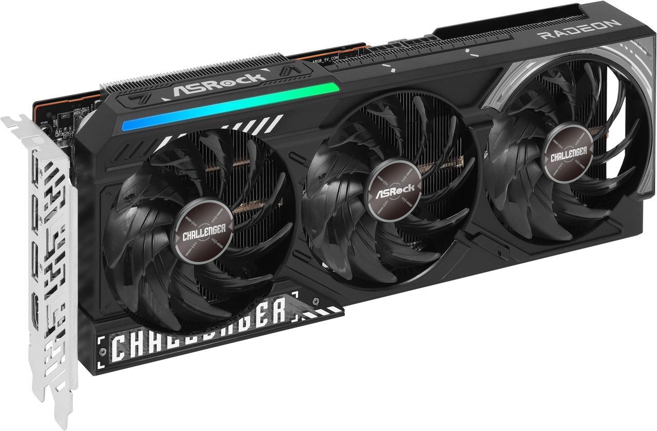Alt view image 2 of 5 - ASRock Challenger Radeon RX 9070 16GB GDDR6 PCI Express 5.0 x16 Graphics Card RX9070 CL 16G