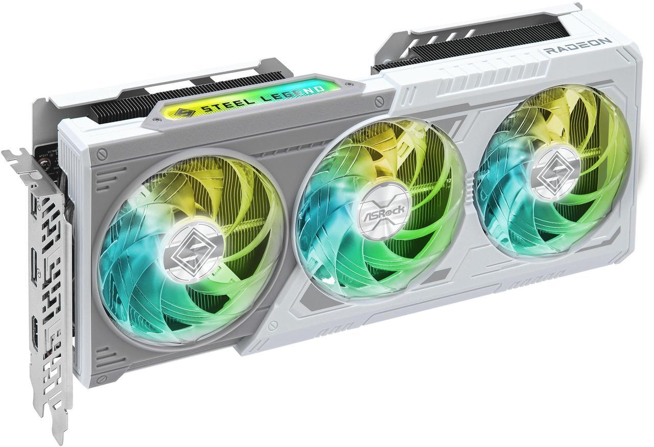 Alt view image 2 of 9 - ASRock Steel Legend Radeon RX 9060 XT 16GB GDDR6 PCI Express 5.0 x16 Graphics Card RX9060XT SL 16GO RX 9060XT