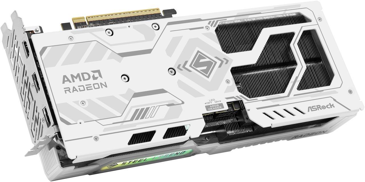 Alt view image 4 of 9 - ASRock Steel Legend Radeon RX 9060 XT 16GB GDDR6 PCI Express 5.0 x16 Graphics Card RX9060XT SL 16GO RX 9060XT