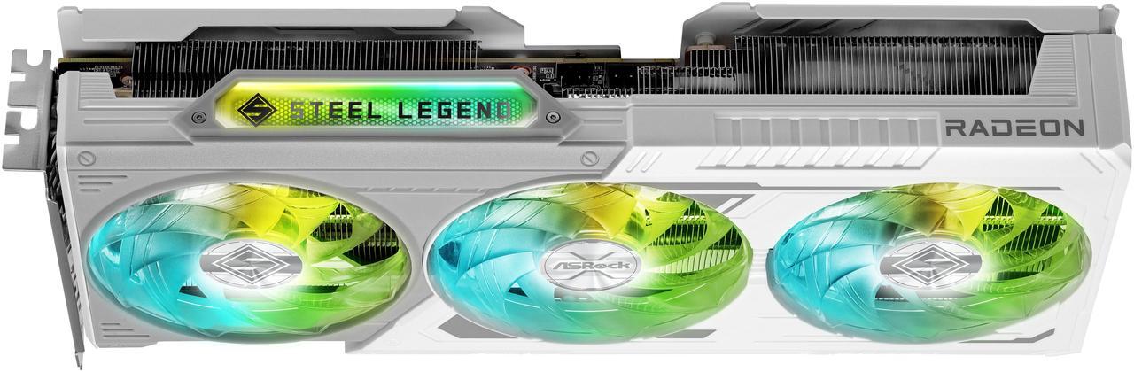 Alt view image 8 of 9 - ASRock Steel Legend Radeon RX 9060 XT 16GB GDDR6 PCI Express 5.0 x16 Graphics Card RX9060XT SL 16GO RX 9060XT