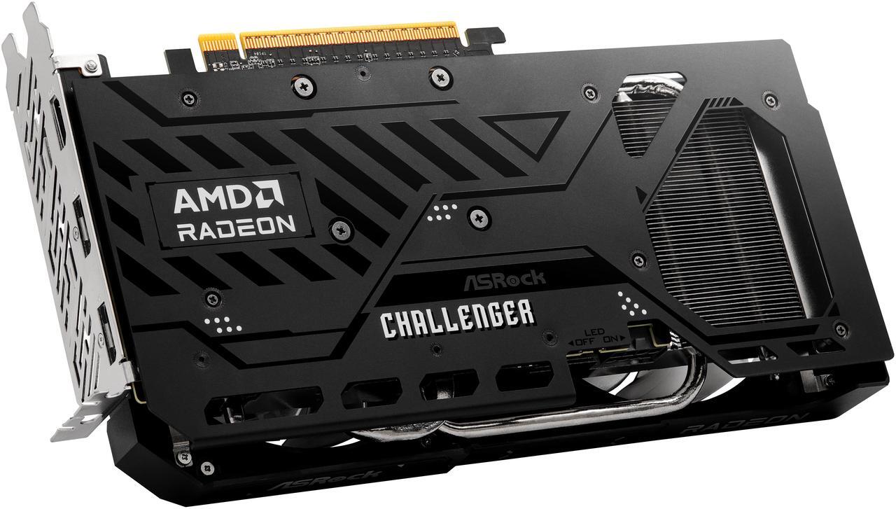 Alt view image 4 of 8 - ASRock Challenger Radeon RX 9060 XT 16GB GDDR6 PCI Express 5.0 x16 Graphics Card RX9060XT CL 16GO RX 9060XT