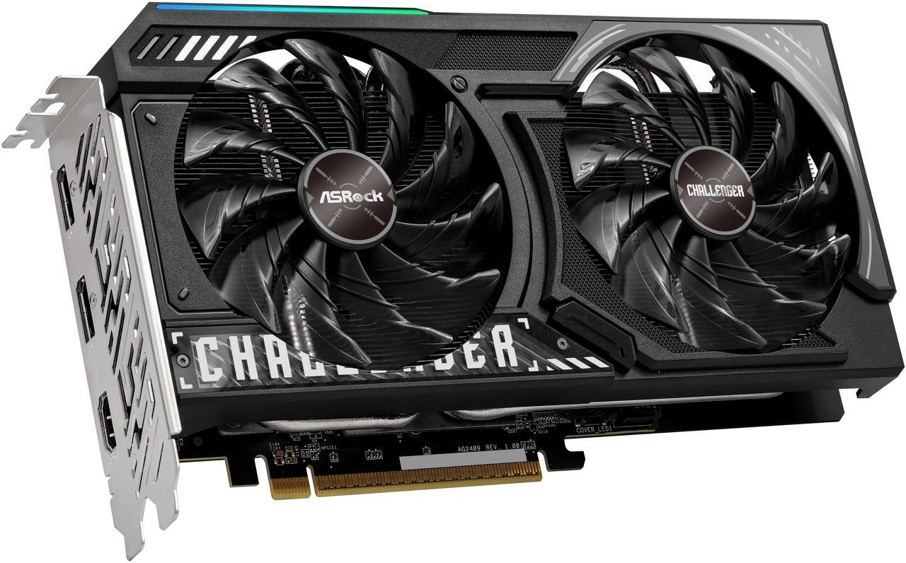Alt view image 6 of 8 - ASRock Challenger Radeon RX 9060 XT 16GB GDDR6 PCI Express 5.0 x16 Graphics Card RX9060XT CL 16GO RX 9060XT