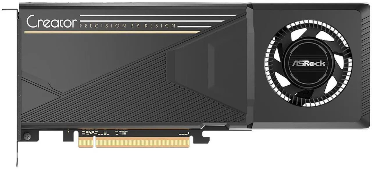 ASRock Creator Radeon AI Pro R9700 R9700 CT 32GB 256-bit GDDR6 PCI Express 5.0 x16 Graphics Card