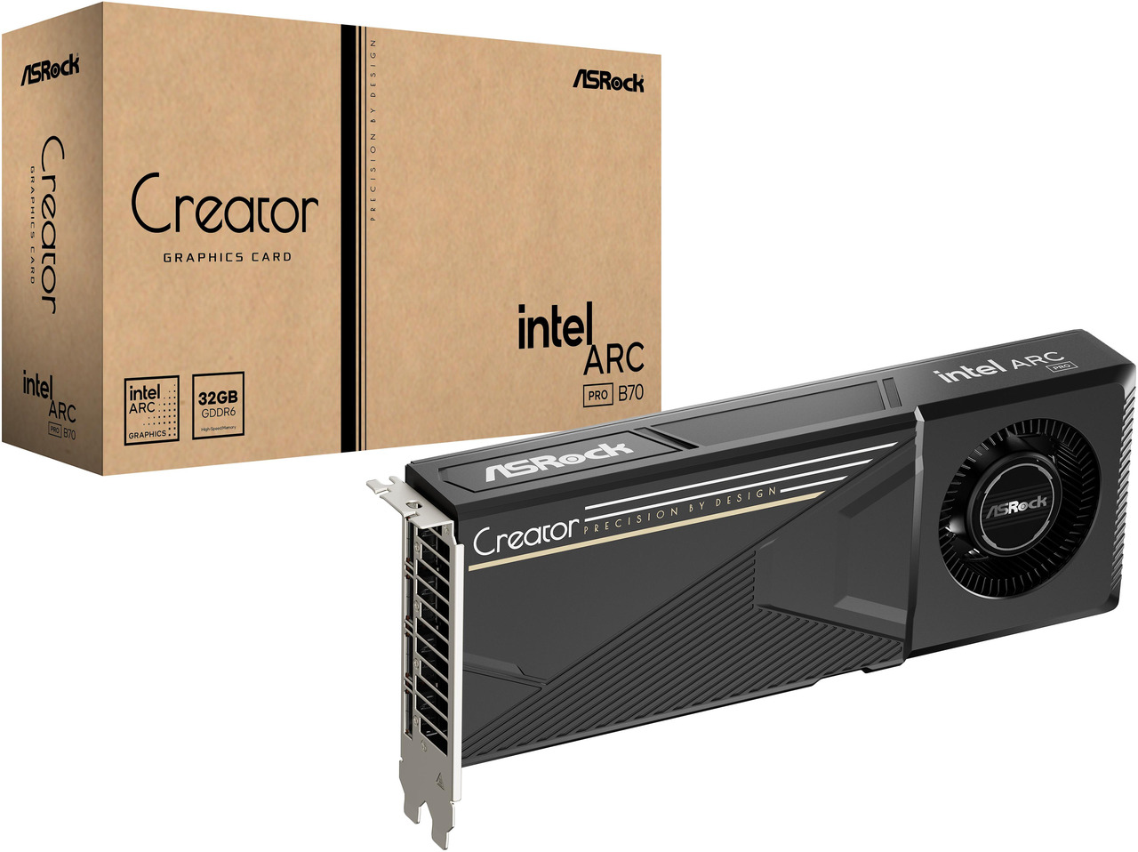 Open Box: ASRock B70 Intel Arc Pro B70 B70 CT 32GB 256-bit GDDR6 PCI Express 5.0 x16 Graphics Card - Newegg.ca - Open Box condition - Image 20