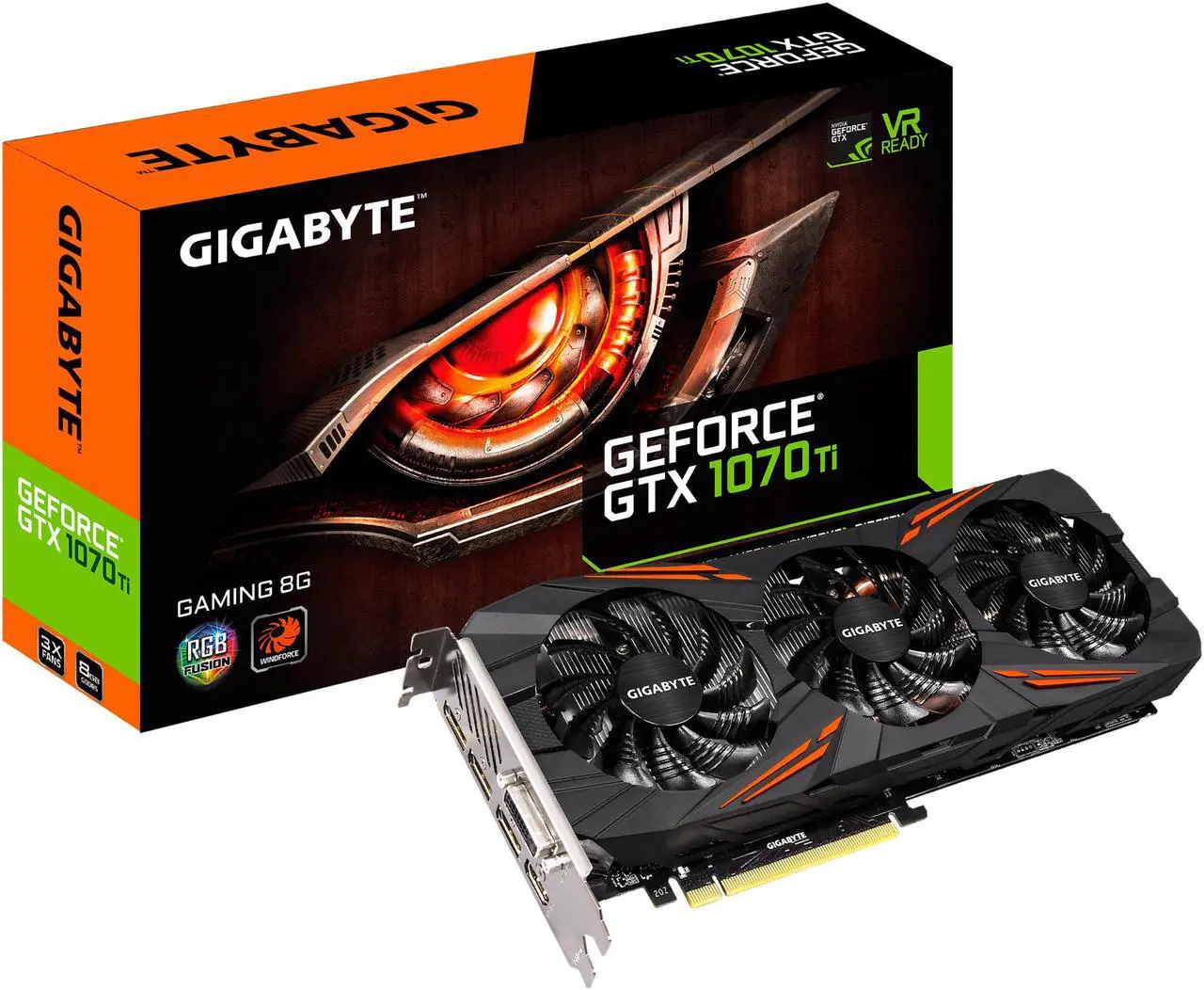 Alt view image 6 of 6 - GIGABYTE GeForce GTX 1070 Ti 8GB GDDR5 PCI Express 3.0 x16 SLI Support ATX Graphics Card GV-N107TGAMING-8GD