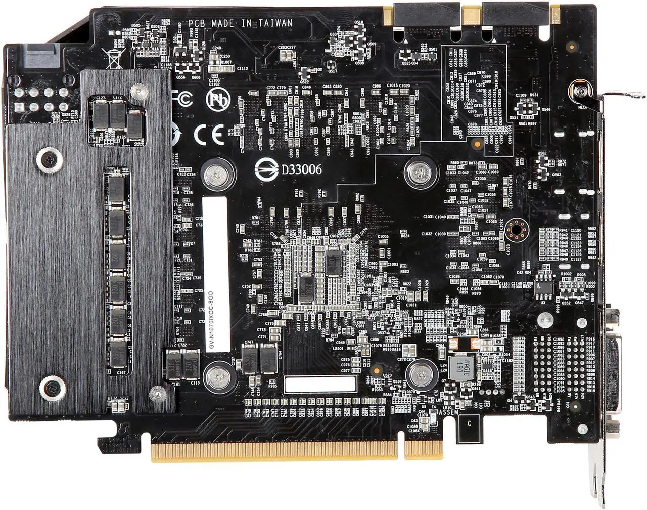 Alt view image 4 of 6 - GIGABYTE GeForce GTX 1070 8GB GDDR5 PCI Express 3.0 x16 SLI Support ATX Graphics Card GV-N1070IXOC-8GD