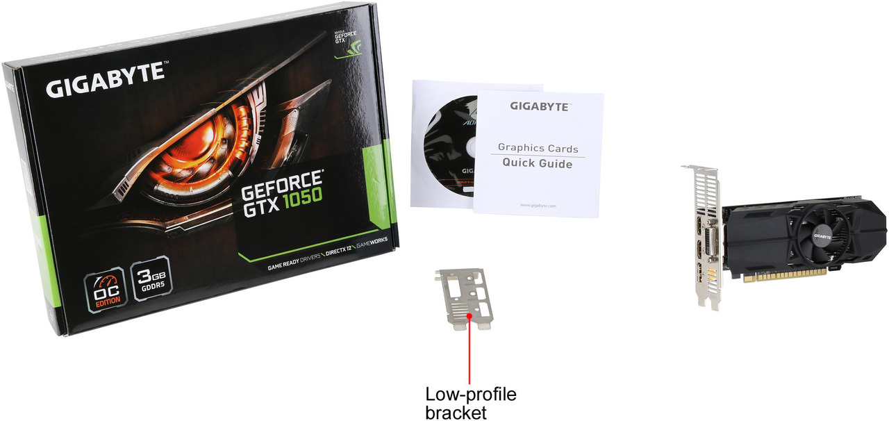 GIGABYTE GeForce GTX 1050 Graphics Card GV-N1050OC-3GL - Newegg.com
