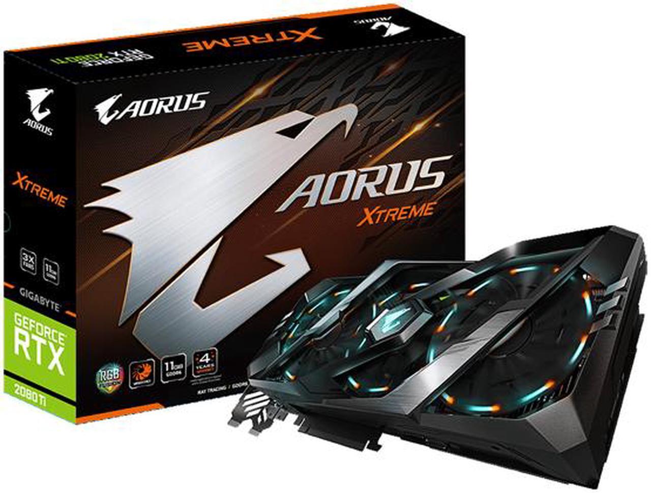 Alt view image 11 of 11 - GIGABYTE AORUS GeForce RTX 2080 TI DirectX 12 GV-N208TAORUS X-11GC Video Card