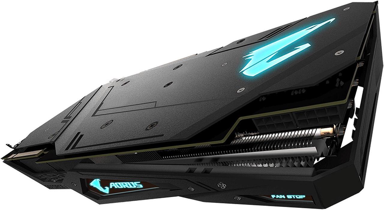 Alt view image 2 of 8 - GIGABYTE AORUS GeForce RTX 2080 XTREME 8G Graphics Card, 3 x Stacked WINDFORCE Fans, 8GB 256-Bit GDDR6, GV-N2080AORUS X-8GC Video Card