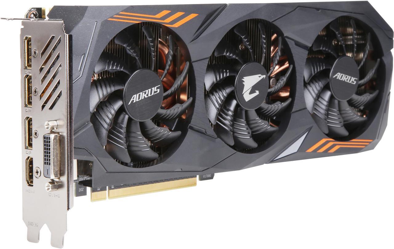 Main image of GIGABYTE AORUS GeForce GTX 1070 Ti 8GB GDDR5 PCI Express 3.0 x16 SLI Support ATX Graphics Card GV-N107TAORUS-8GD