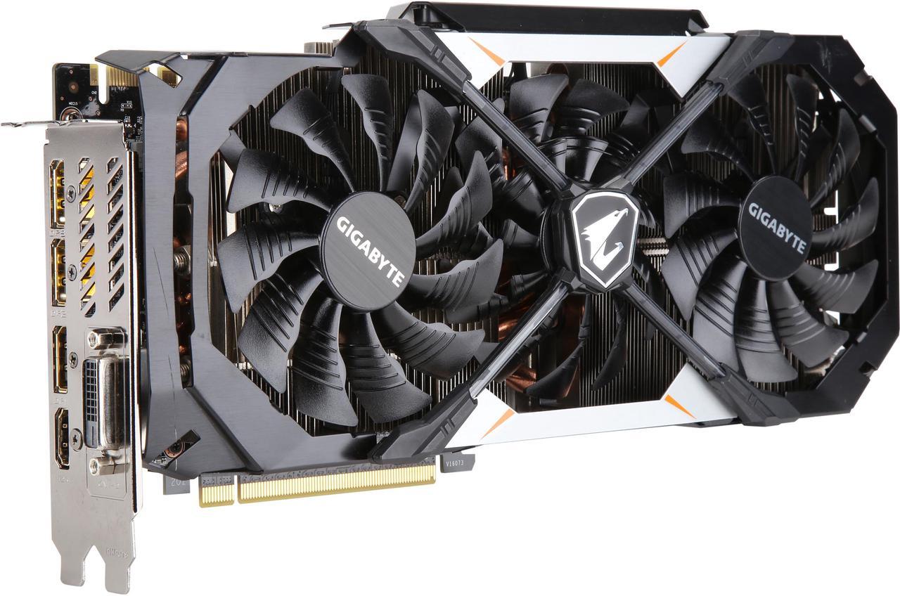 GIGABYTE AORUS GeForce GTX 1080 8GB GDDR5X PCI Express 3.0 x16 SLI Support ATX Video Card GV-N1080AORUS-8GD R2