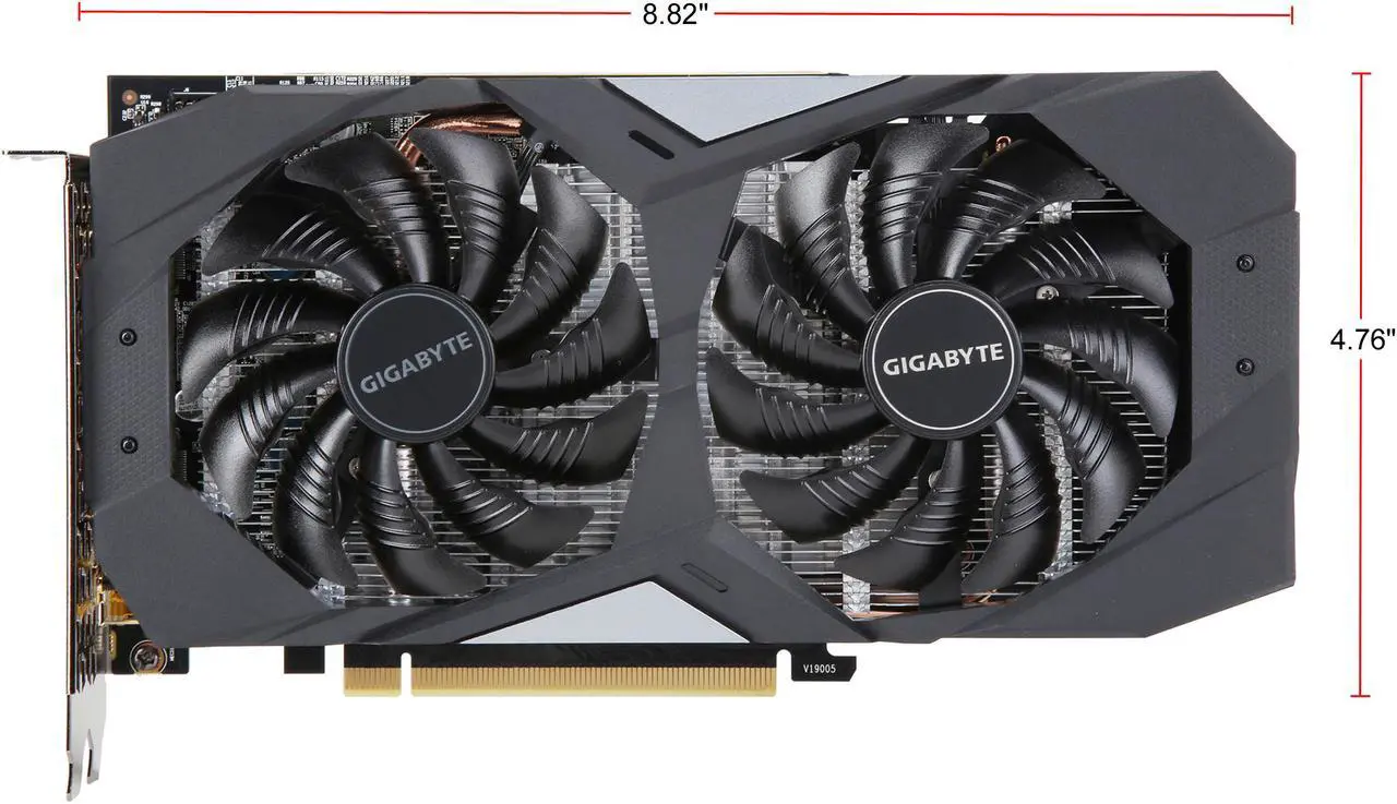 Alt view image 3 of 14 - GIGABYTE GeForce GTX 1660 OC 6G Graphics Card, 2 x WINDFORCE Fans, 6GB 192-Bit GDDR5, GV-N1660OC-6GD Video Card