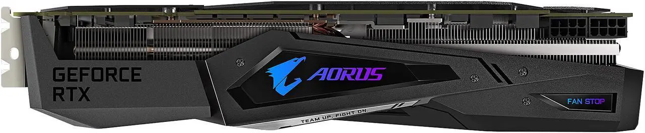 Alt view image 6 of 10 - GIGABYTE AORUS GeForce RTX 2080 Super 8G Graphics Card, WINDFORCE Stack, 8GB 256-Bit GDDR6, GV-N208SAORUS-8GC Video Card