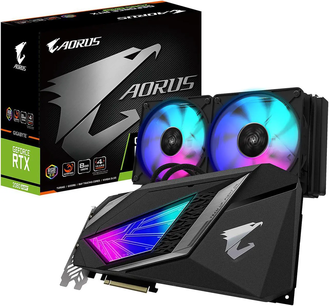 Alt view image 11 of 10 - GIGABYTE AORUS GeForce RTX 2080 SUPER 8GB GDDR6 PCI Express 3.0 x16 SLI Support ATX Graphics Card GV-N208SAORUS W-8GC