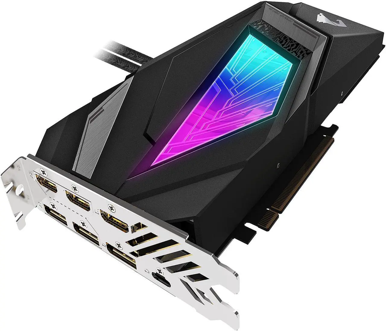 Alt view image 5 of 10 - GIGABYTE AORUS GeForce RTX 2080 SUPER 8GB GDDR6 PCI Express 3.0 x16 SLI Support ATX Graphics Card GV-N208SAORUS W-8GC