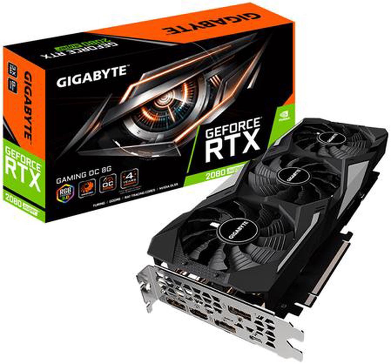 Alt view image 9 of 9 - GIGABYTE GeForce RTX 2080 Super GAMING OC 8G (Rev 2.0) Graphics Card, 3 x WINDFORCE Fans, 8GB 256-Bit GDDR6, GV-N208SGAMING OC-8GC Video Card