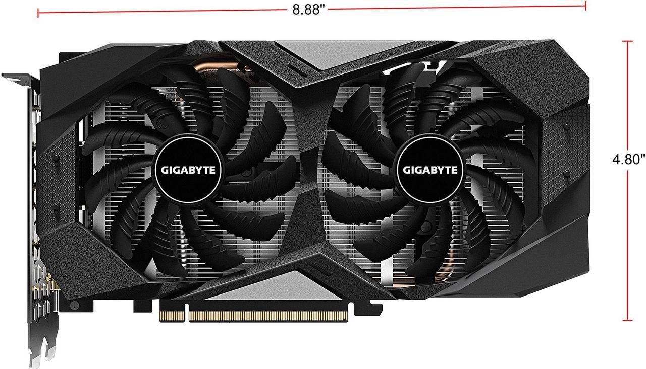 Alt view image 2 of 8 - GIGABYTE GeForce GTX 1660 SUPER 6GB GDDR6 PCI Express 3.0 x16 ATX Graphics Card GV-N166SOC-6GD