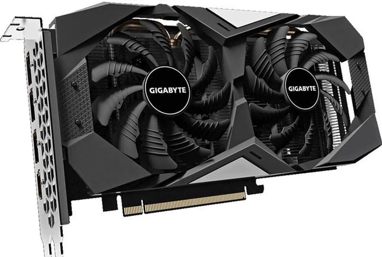 Main image of GIGABYTE Radeon RX 5600 XT WINDFORCE OC 6G Graphics Card, 2 x WINDFORCE Fans, 6GB 192-Bit GDDR6, GV-R56XTWF2OC-6GD Video Card