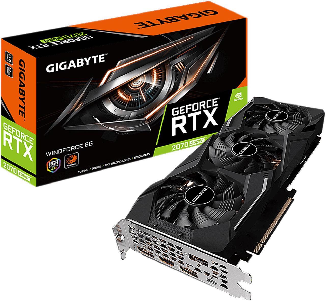 Alt view image 7 of 7 - GIGABYTE GeForce RTX 2070 SUPER 8GB GDDR6 PCI Express 3.0 x16 SLI Support ATX Graphics Card GV-N207SWF3-8GC