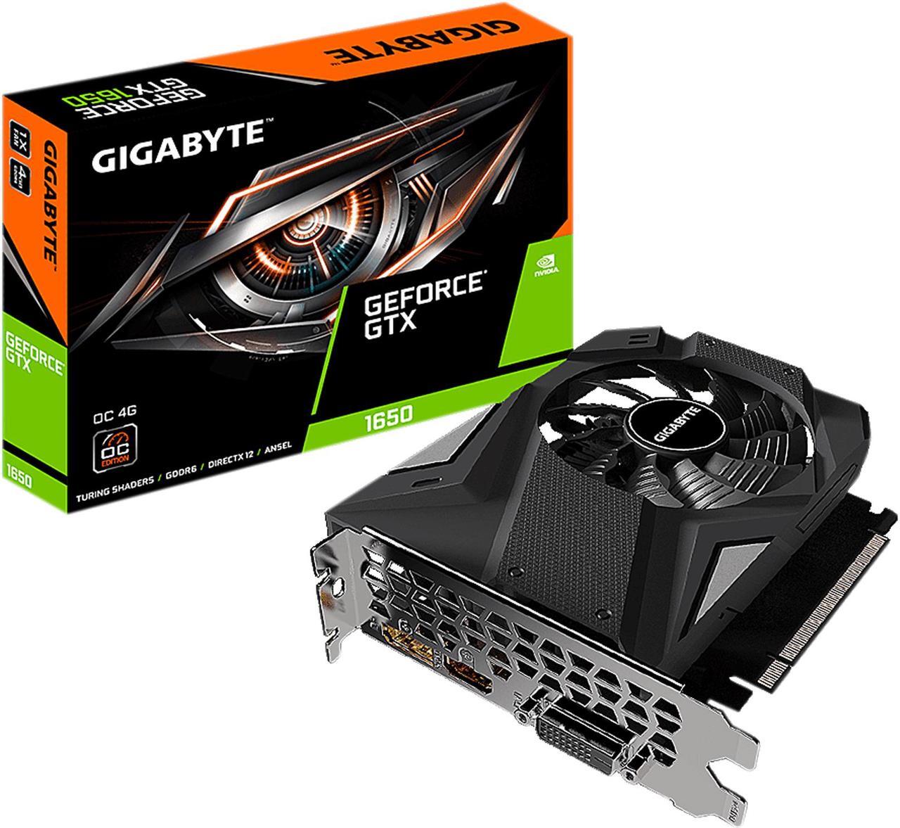 Alt view image 7 of 7 - GIGABYTE GeForce GTX 1650 4GB GDDR6 PCI Express 3.0 x16 mini-ITX Graphics Card GV-N1656OC-4GD