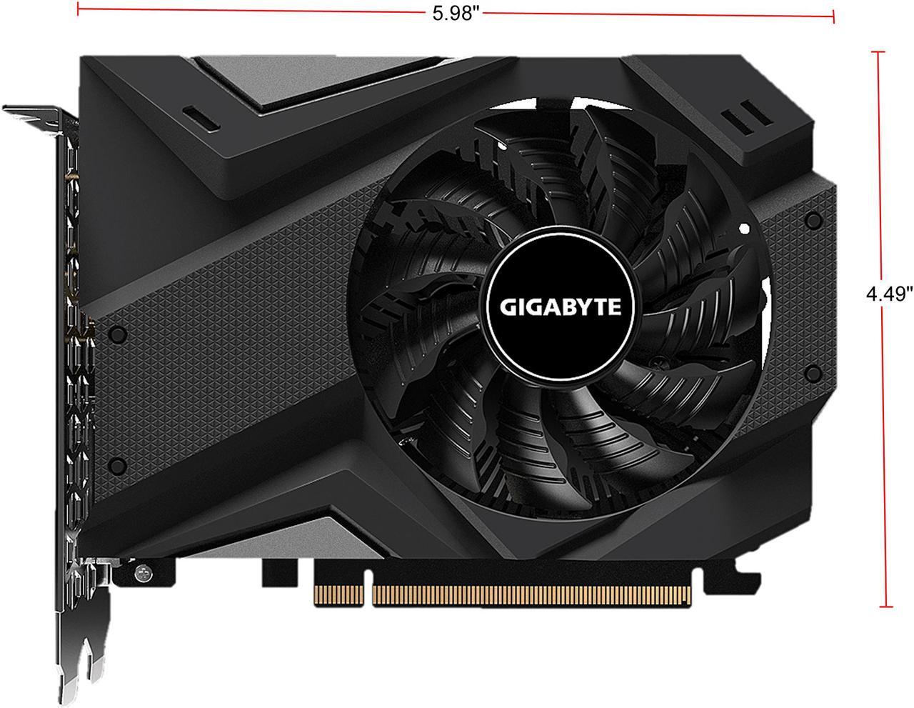 Alt view image 3 of 7 - GIGABYTE GeForce GTX 1650 4GB GDDR6 PCI Express 3.0 x16 mini-ITX Graphics Card GV-N1656OC-4GD