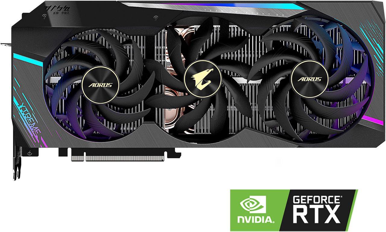 Main image of GIGABYTE AORUS GeForce RTX 3090 XTREME 24GB Video Card, GV-N3090AORUS X-24GD