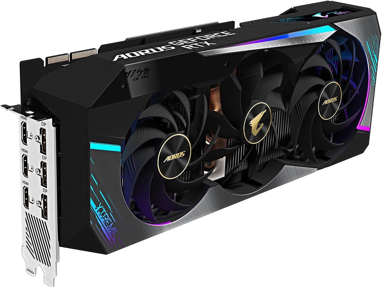 Alt view image 5 of 11 - GIGABYTE AORUS GeForce RTX 3090 XTREME 24GB Video Card, GV-N3090AORUS X-24GD