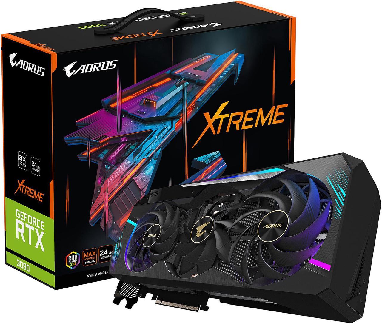 Alt view image 11 of 11 - GIGABYTE AORUS GeForce RTX 3090 XTREME 24GB Video Card, GV-N3090AORUS X-24GD