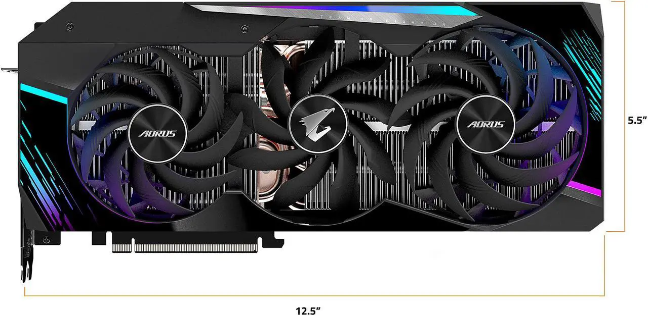 Alt view image 2 of 11 - GIGABYTE AORUS GeForce RTX 3090 MASTER 24GB Video Card, GV-N3090AORUS M-24GD