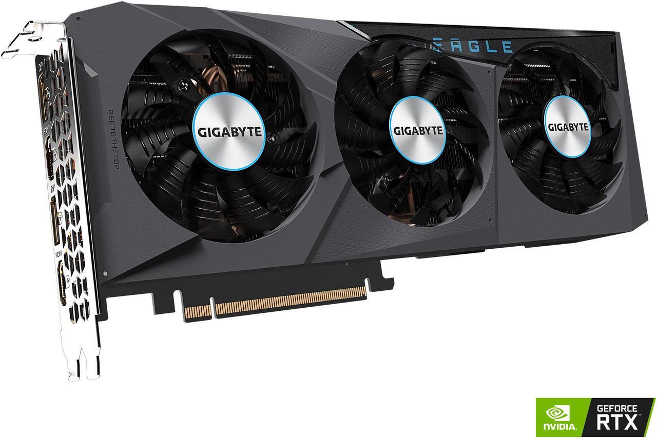 Alt view image 5 of 10 - GIGABYTE GeForce RTX 3070 EAGLE OC 8GB Video Card, GV-N3070EAGLE OC-8GD