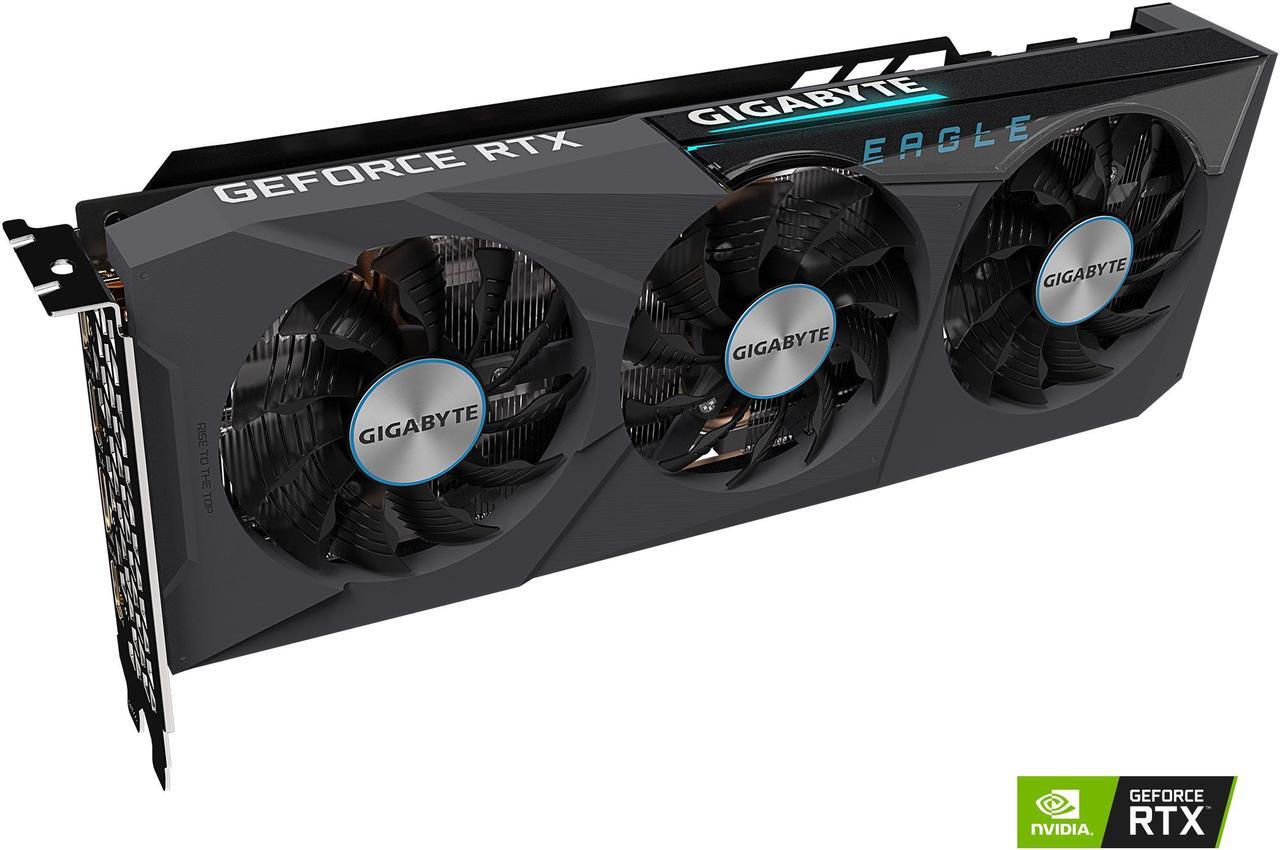 Alt view image 6 of 10 - GIGABYTE GeForce RTX 3070 EAGLE OC 8GB Video Card, GV-N3070EAGLE OC-8GD
