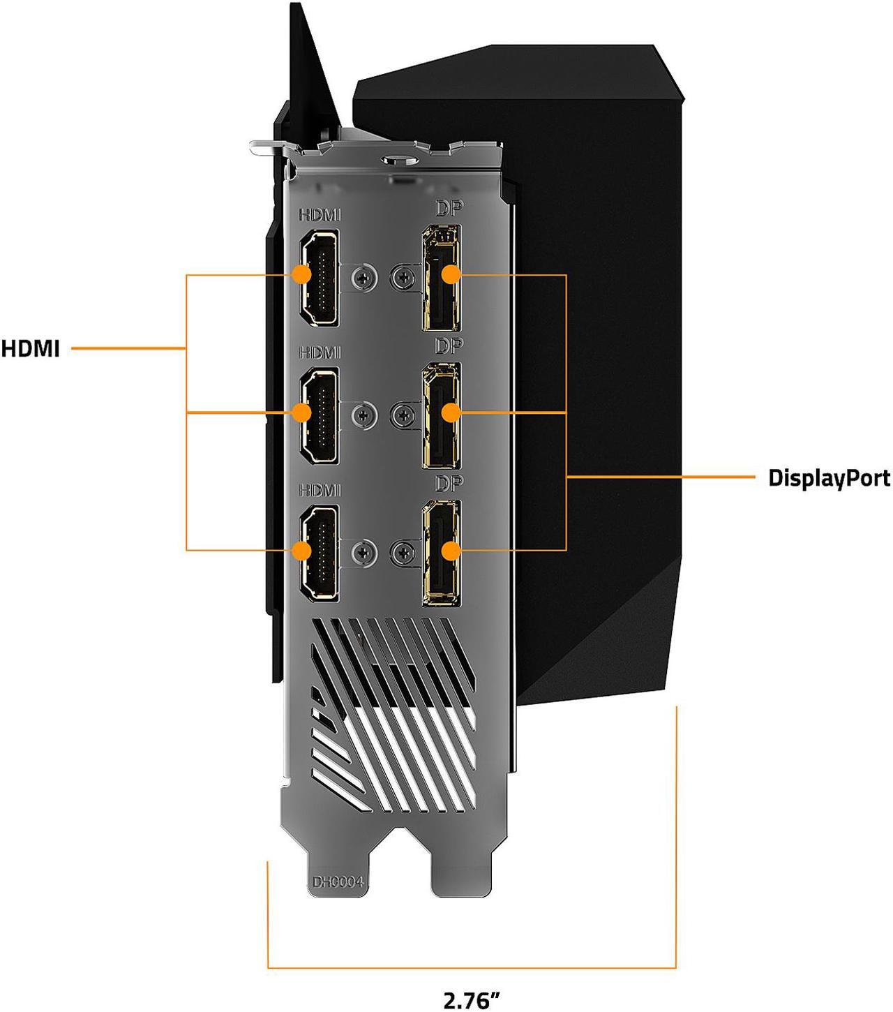 Alt view image 7 of 11 - GIGABYTE AORUS GeForce RTX 3080 XTREME 10GB Video Card, GV-N3080AORUS X-10GD