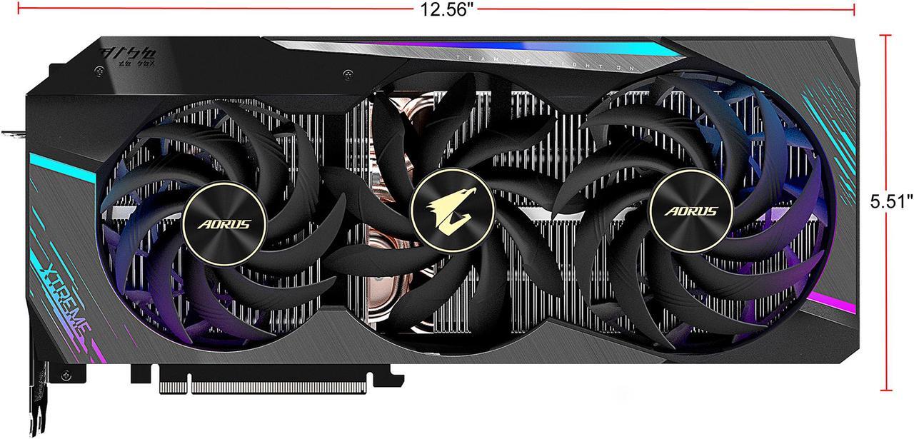 Alt view image 2 of 11 - GIGABYTE AORUS GeForce RTX 3080 XTREME 10GB Video Card, GV-N3080AORUS X-10GD