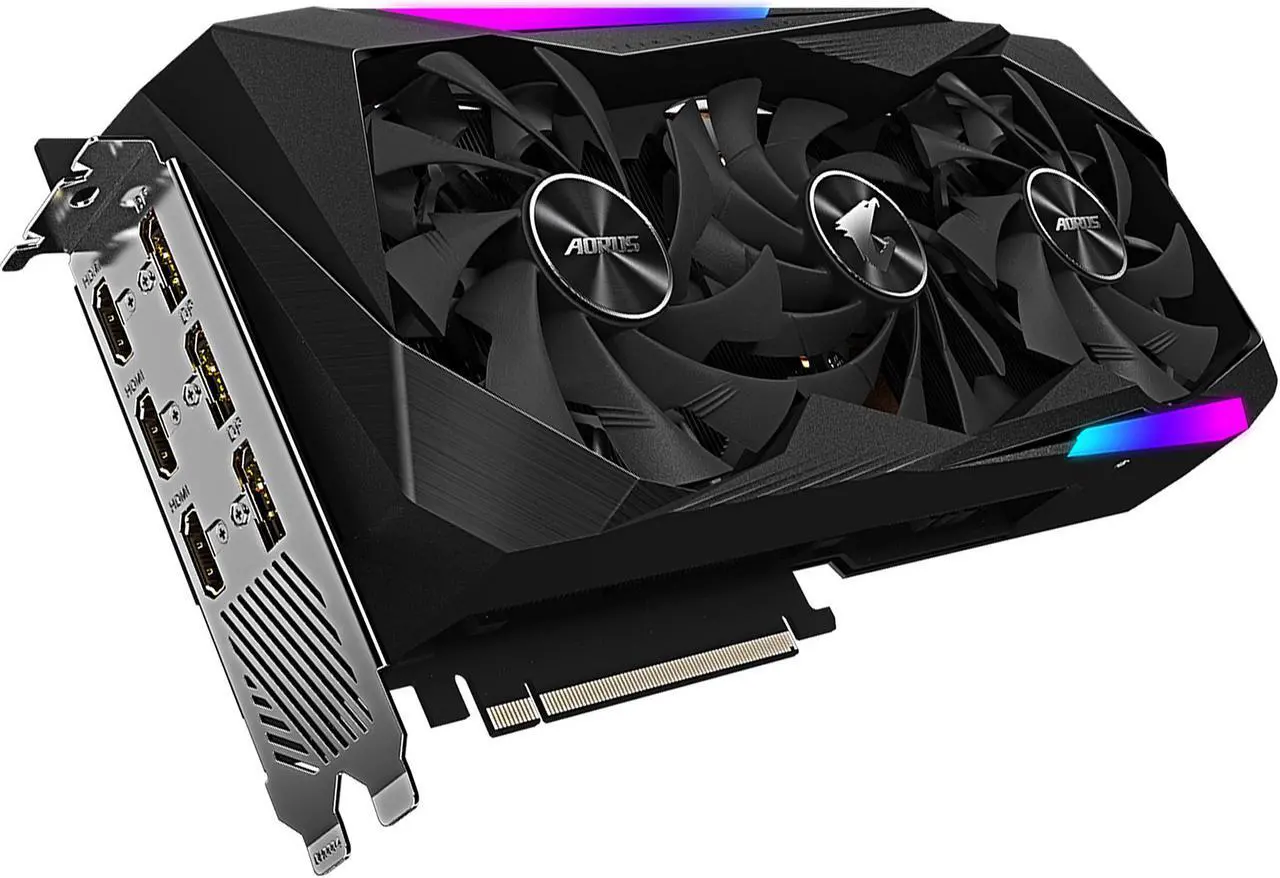 Alt view image 5 of 11 - GIGABYTE AORUS GeForce RTX 3060 Ti MASTER 8GB Video Card, GV-N306TAORUS M-8GD