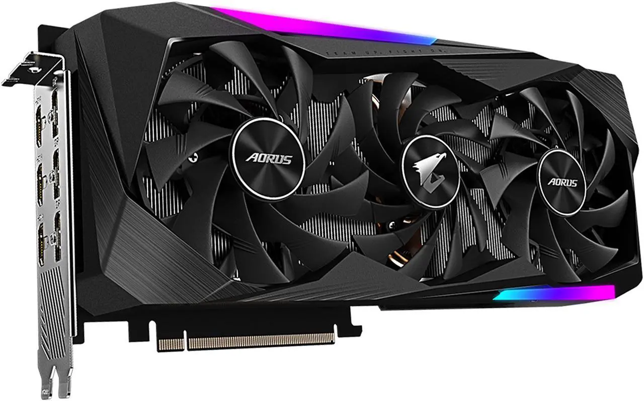 Alt view image 3 of 11 - GIGABYTE AORUS GeForce RTX 3060 Ti MASTER 8GB Video Card, GV-N306TAORUS M-8GD
